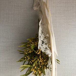 壁飾り(ほうき型)ハンドメイド ドライフラワー