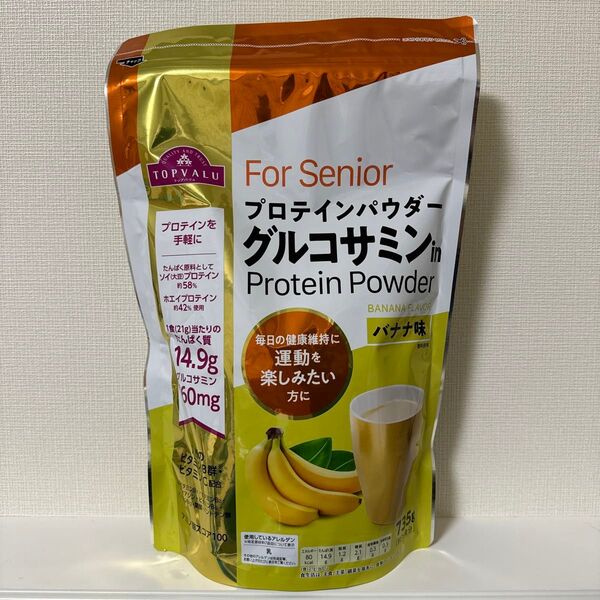イオン トップバリュ プロテインパウダー 735g バナナ味