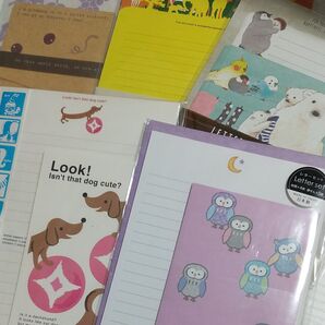 【新品】動物 アニマル レターセット かわいい まとめ売り ふくろう 犬 リス