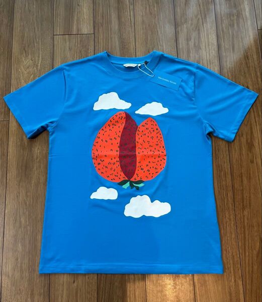 【新品】 マリメッコ× kioski Tシャツ カットソー イチゴ L 半袖Tシャツ marimekko キオスキ