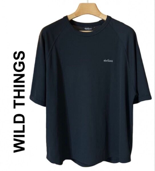WILD THINGS ワイルドシングス メッシュTシャツ ブラック L 半袖Tシャツ カットソー