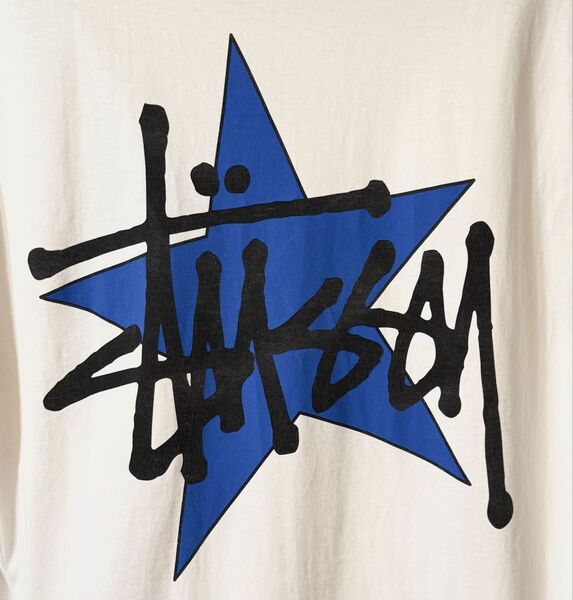 【レア】Stussy ステューシー スターロゴ Tシャツ L ホワイト