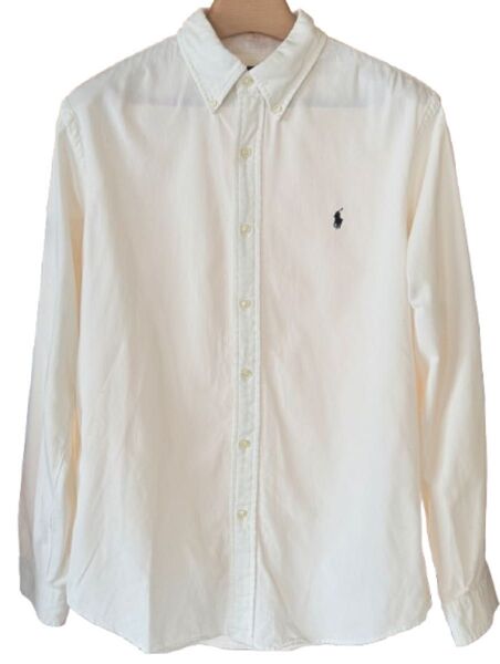 RALPH LAUREN コーデュロイ ボタンダウンシャツ L アイボリー