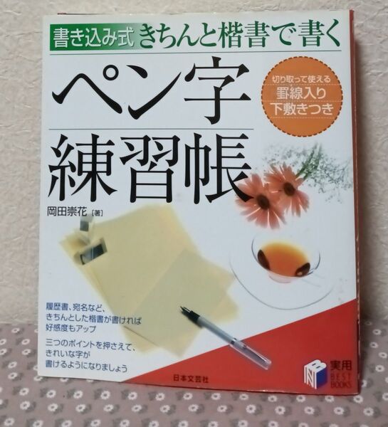 きちんと楷書で書くペン字練習帳 書き込み式 (実用BEST BOOKS) 岡田崇花/著