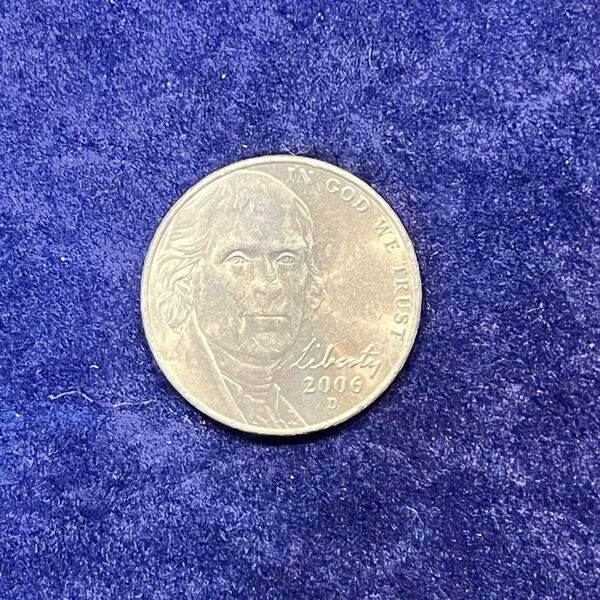 コイン 2006 Dジェファーソンニッケルブリリアン 2006 D アメリカ USA 外国銀貨 銀貨