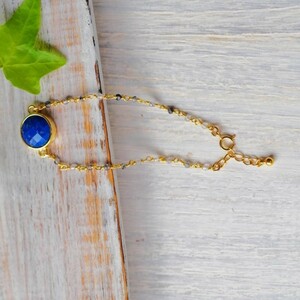  lapis lazuli ( lapis lazuli ) tourmaline in quartz SV chain bracele 