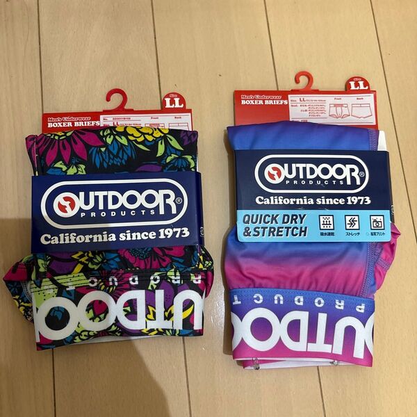 未使用 OUTDOOR アウトドアプロダクツ ボクサーブリーフ 2枚セット LLサイズ ストレッチ ボクサーパンツ