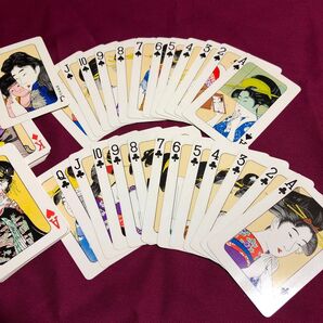 【未使用】浮世絵 カード トランプ レトロ 和風