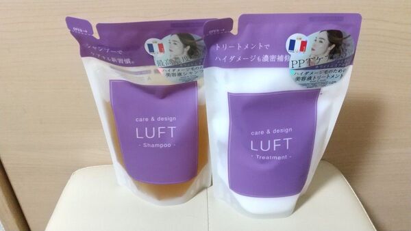 LUFT ルフト ケア&デザイン シャンプー トリートメント ハイダメージ用詰め替え 各410mL