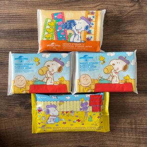 未使用スヌーピー 除菌ウェットティッシュ ,ポケットティッシュ4個セット USJ