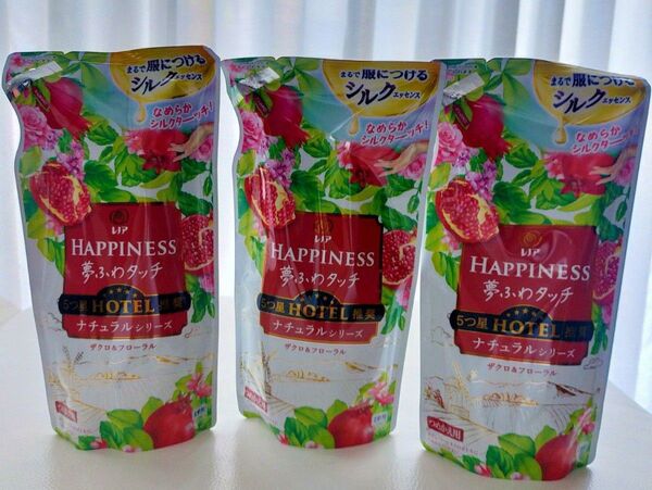 レノアハピネス夢ふわタッチ ザクロ&フローラル 370ml ×3袋