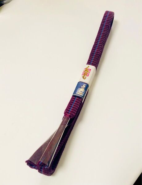 帯締め 中古 未使用品 紫系 葡萄色 組紐