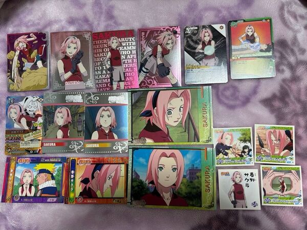 NARUTO-ナルト- 春野サクラ カード・シール・ミニ色紙 18枚セット
