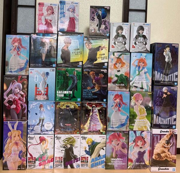 フィギュア29個 まとめ売り ワンピース 呪術廻戦 五等分の花嫁 ウマ娘 サカモトデイズ コナン 新一 蘭 鬼滅の刃