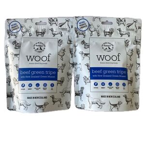 woof ワフ ビーフグリーントライプwith緑イ貝 2袋 犬用