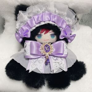 ぬい服10cm 着ぐるみ くま おすわり にじぱぺ