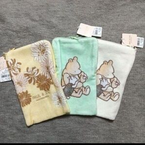 sale 3枚 新品 ポール&ジョー クリザンテーム プーさん タオルポーチ