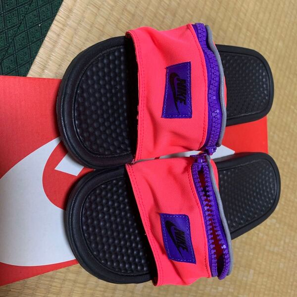 NIKE ベナッシ JDI ファニー パック スライド サンダル ピンク 24cm