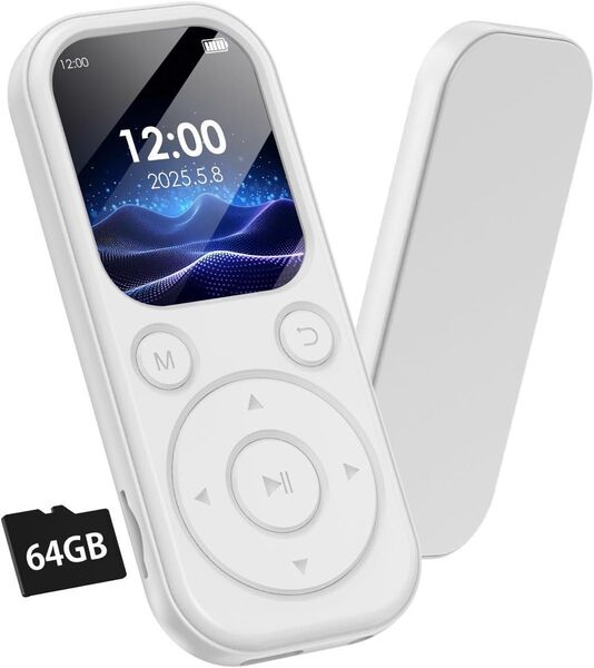 ★MP3プレーヤー ★Bluetooth5.3★小型音楽プレイヤー★64GB★薄型超高音質★128GB拡張可能★Type-C充電★