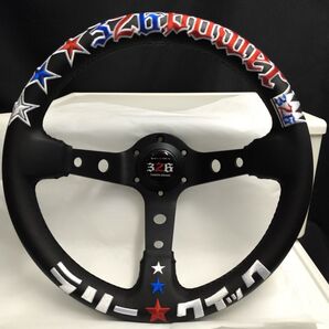 326powerスタイル ラリークイックステアリング 320mmディープ