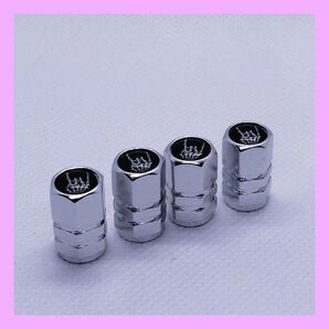 エアバルブキャップ ドクロ ロック 4個セット