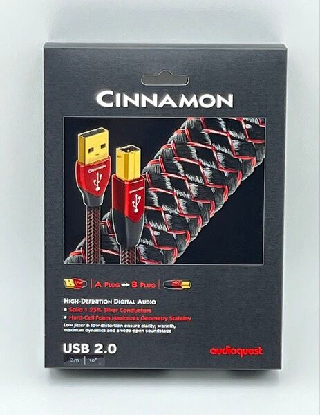 audioquest オーディオクエスト USBケーブル シナモン(USB2.0・A-B)CINNAMON/3m