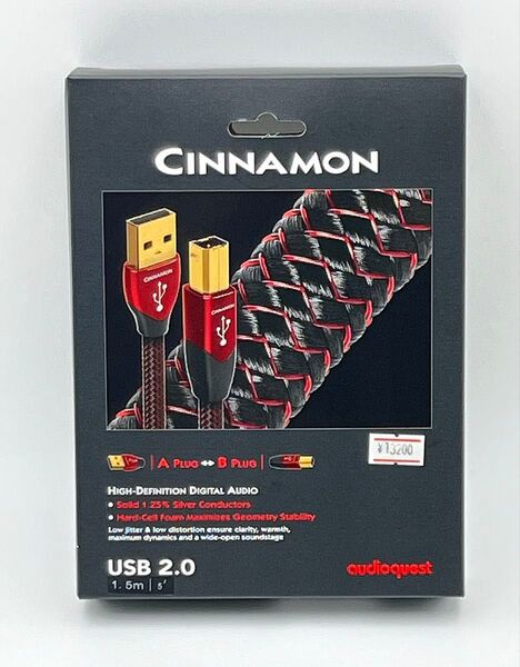 audioquest オーディオクエスト USBケーブル シナモン(USB2.0・A-B)USB2 CINNAMON/1.5m