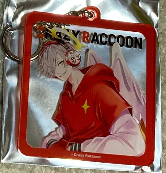 Crazy Raccoon CRストア フレームキーチェーン(だるまいずごっど)