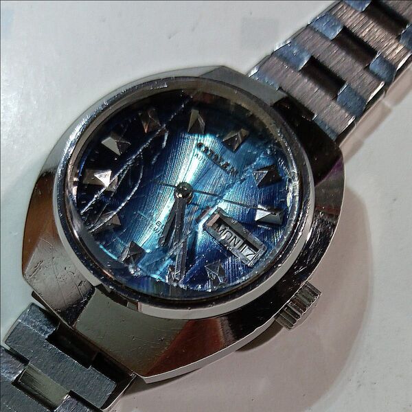 1973年 CITIZEN シチズン 28800 腕時計 自動巻き 4-661079-K デイデイト 21石 カットガラス 稼働