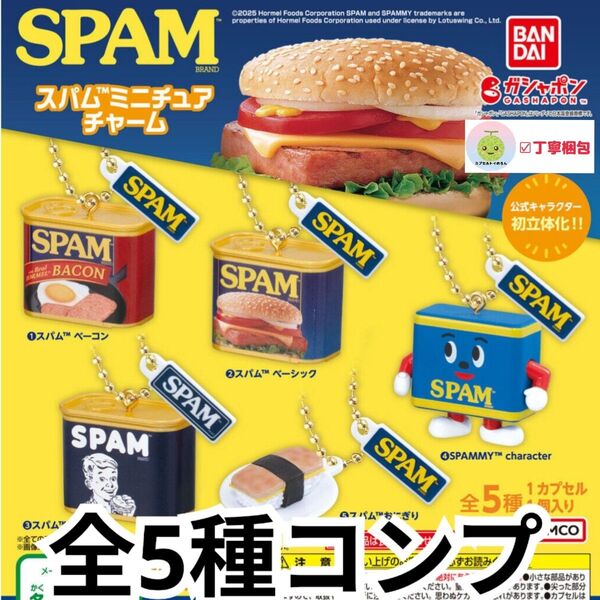 全5種コンプリートセット SPAM ミニチュアチャーム キーホルダー グッズ