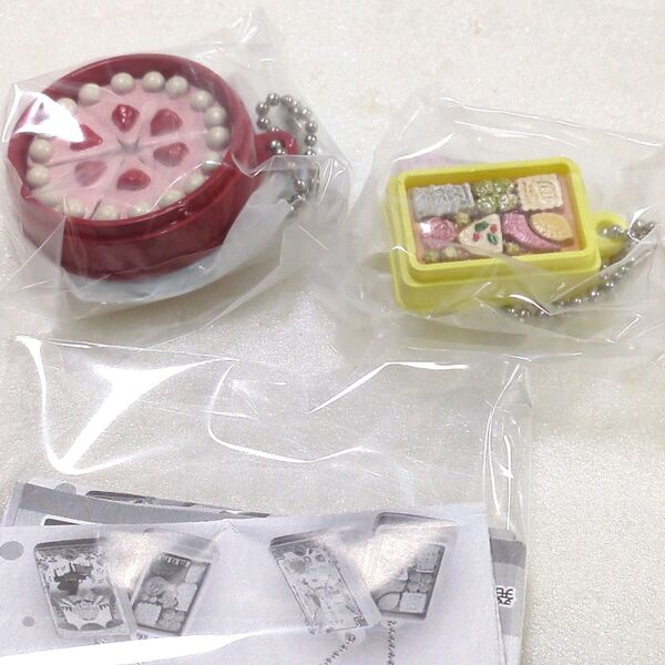2点セット サブレミシェル ミニチュアチャーム 2 ストラップ キーホルダー