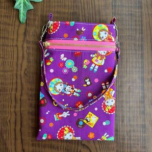 128 ハンドメイド スマホポーチ スマホケース スマホポシェット ミニポーチ ポーチ
