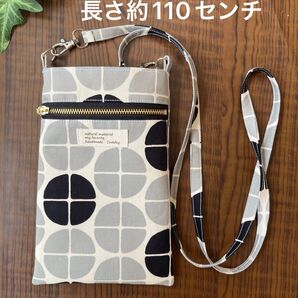 107 ハンドメイド スマホポーチ スマホケース スマホポシェット ミニポーチ ポーチ