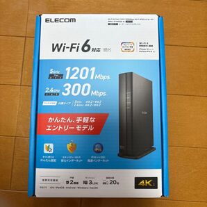 【新品未使用】Wi-Fi 6(11ax) 1201+300Mbps Wi-Fi ギガビットルーター WRC-X1500GS-B
