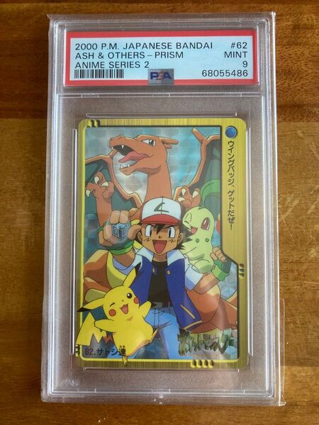 ポケモン カードダス アニメコレクション psa9 ウイングバッジ