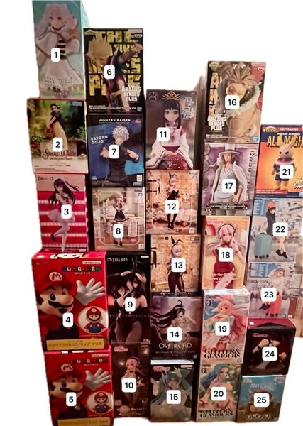 選択式 プライズフィギュア 3点 ¥3500〜(箱無し¥2800〜)※最低価格です。
