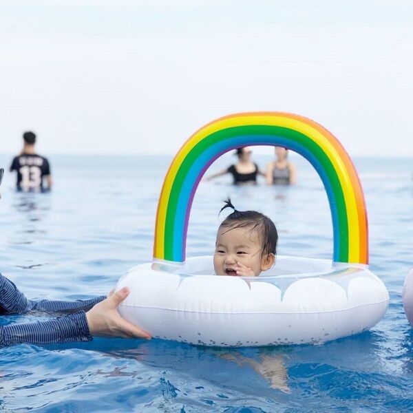 浮き輪 虹 雲 海 プール キッズ ベビー 夏 夏休み インスタ映え 可愛い