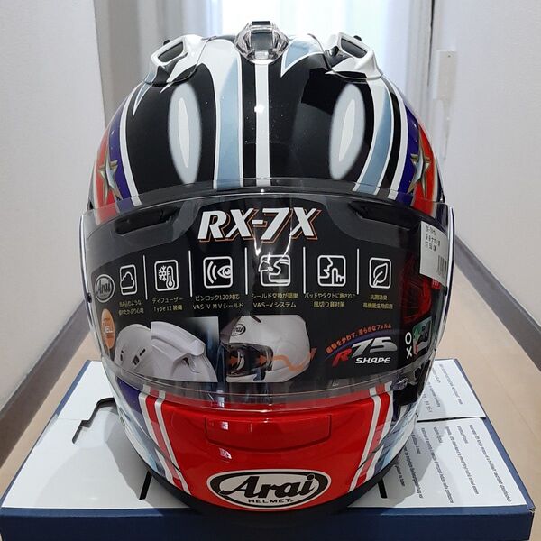 新品未使用品 Mサイズ Arai アライ Arai×56design RX-7X Nakano Red ’99