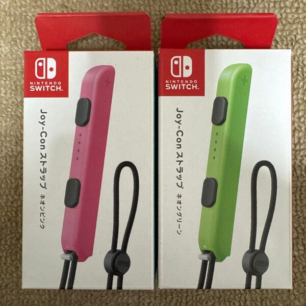 Nintendo Switch Joy-Conストラップ ネオンピンク/ネオングリーン