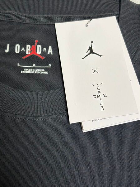 新品 Lサイズ Travis Scott x Nike Jordan Logo Tee "Black" ナイキ Tシャツ