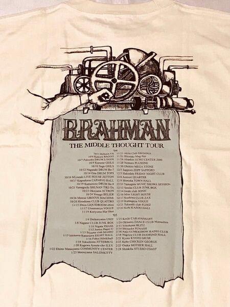 BRAHMAN THE MIDDLE THOUGHT TOUR Tシャツ Lサイズ Tシャツ ブラフマン