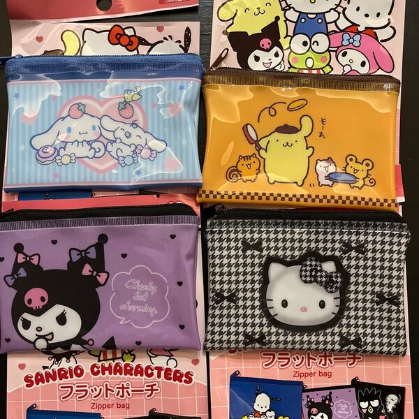 サンリオキャラクターズ フラットポーチ