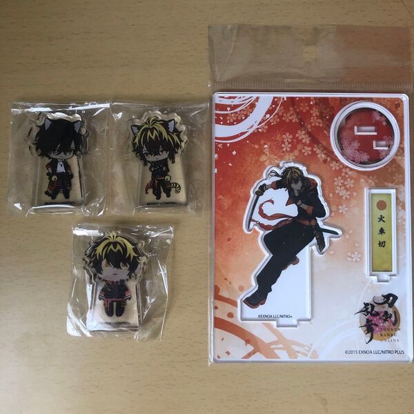 【刀剣乱舞】刀猫男士 御伴散歩 アクリルブロック アクリルスタンド