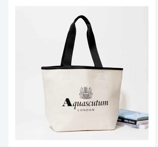 オトナミューズ 2025年 3月号付録Aquascutum 老舗英国ブランドの お洒落でシックなビッグトート