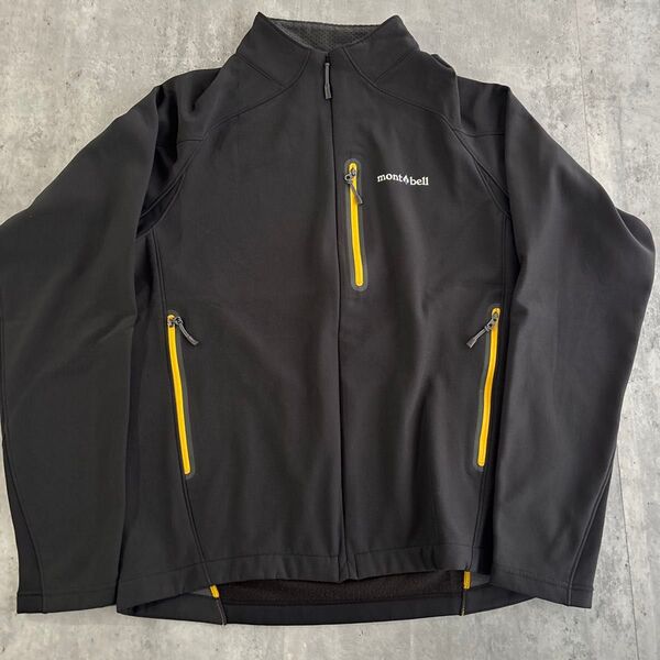 美品 モンベル サイクライムジャケット ナイロン ダークグレー М