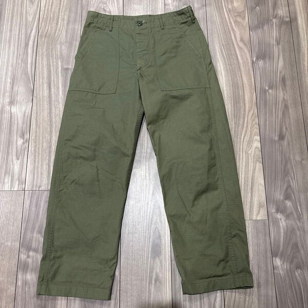 美品 orSlow オアスロウ ベイカーパンツ ファティーグ S