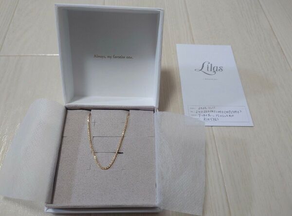 Lilas 立体チェーンブレスレット K10