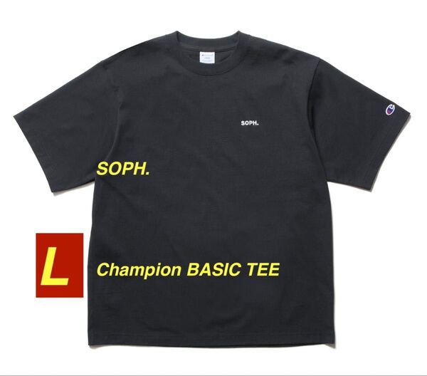 SOPH. Champion BASIC TEE L large ソフ ブラック Tシャツ 半袖Tシャツ L