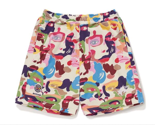 bape kidsuper sweat shorts 2XL camo ベイプ ショートパンツ ショーツ アベイシングエイプ