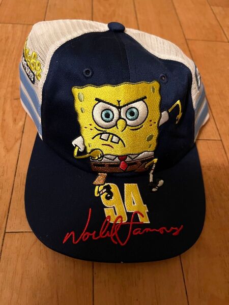Sponge Bob Jeff Hamilton Mesh Back 6-Panel Navy キャップ 帽子